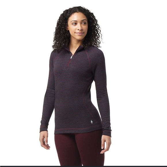 Smartwool Sweaters - Smartwool Quarter Zip Brown Wool Sweater